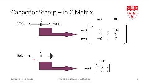 Modified Nodal Analysis MNA Capacitors and Inductors