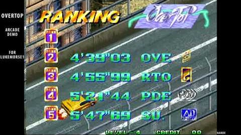 Over Top / arcade attract mode demonstration / Neo Geo 1996