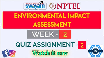 Environmental Impact Assessment Week 2 Quiz Answers 2023