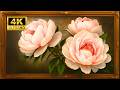 Timeless Pink Peonies | Frame TV Art for Love &amp; Harmony [4K UHD]