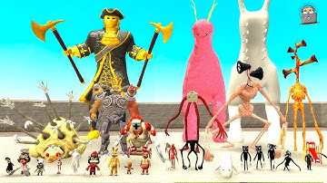 🐹ALL DARK DECEPTION VS ALL TREVOR HENDERSON CREATURES. Garry