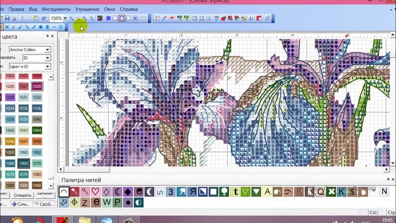 Как изготовить схему рисунка или фотографии с помощью компьютера для вышивки