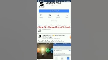 HOW TO PIN FB PAGE POST