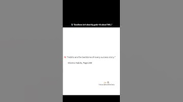 Habits: The Backbone of Excellence | #atomichabits #jamesclear #motivation #shorts