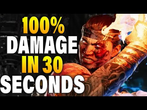100% DAMAGE IN 30 SECONDS! - Mortal Kombat 1 Liu Kang Gameplay