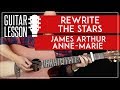 Rewrite The Stars Guitar Tutorial  -The Greatest Showman Guitar Lesson 🎸 |Easy Chords + Cover|
