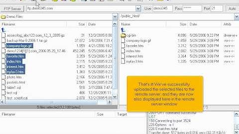 Uploading files using LeapFTP - Canadian Web Hosting