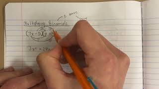 Multiplying Polynomials #4 Multiplying Binomials