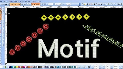 program wilcom e2 How to make motif