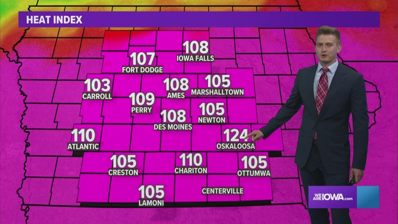 Iowa Weather Forecast: More heat with rain & storm chances for Sunday ...