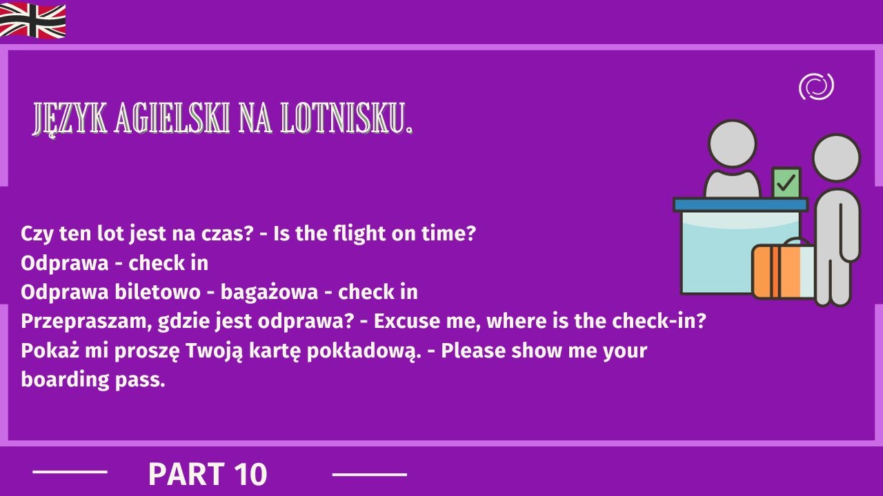 Próbny Egzamin ósmoklasisty Język Angielski Angielski na lotnisku i w samolocie słownictwo i przydatne zwroty