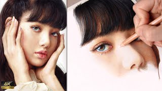 Real Time Drawing Lisa - BlackPink in Colored Pencil || Part 1