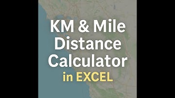 Excel KM & Mile Distance Calculator – Real Driving Distance Between Any Two Addresses