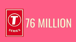 T-Series hits 76 Million Subscribers | #shorts