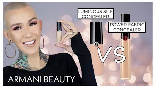 NEW Giorgio Amani Luminous Silk Concealer VS Power Fabric Concealer -  YouTube