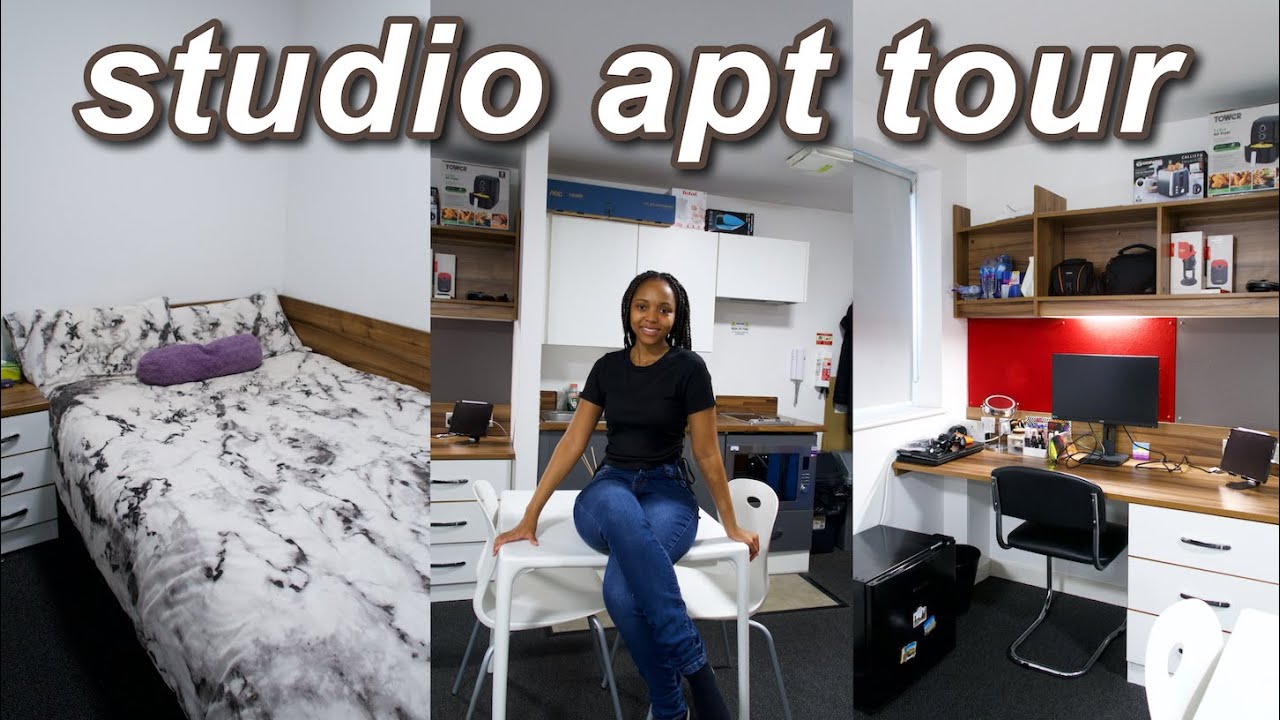 UNIVERSITY STUDIO APARTMENT TOUR 2024: Master's Student at University of Kent | uni room essentials