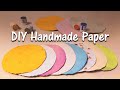 DIY HANDMADE PAPER AT HOME | How to make handmade paper without frame | Recycle paper