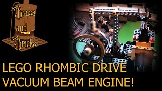 Lego Rhombic Drive Beam Vacuum Engine
