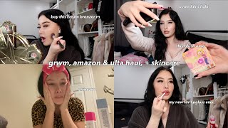 grwm: testing new makeup, amazon &amp; ulta haul + skincare