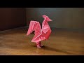 Origami Rooster How To Fold A Paper Rooster