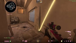CS2 Mirage Window smoke break