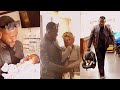 BEAUTIFUL MOMENT ACTOR DEYEMI OKANLAWON SURPRISE HIS WIFE WHO JUST DELIVERED THEIR THIRD WIFE ABROAD