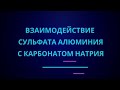 Взаимодействие сульфата алюминия с карбонатом натрия | ЕГЭ по химии