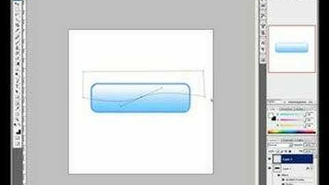 Glossy button photoshop