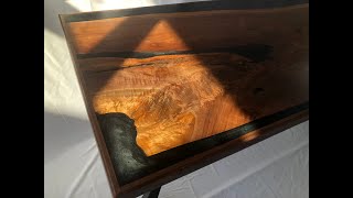 Making a Black Walnut and black epoxy desk