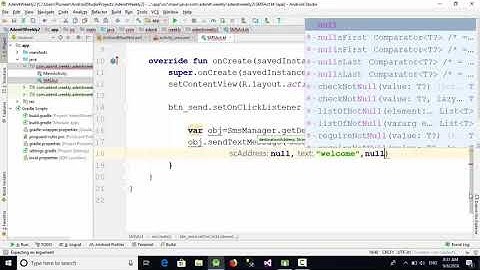 Send  SMS using Kotlin