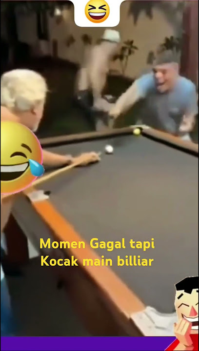 Momen Gagal tapi Kocak Main Billiar #lucu #billiards