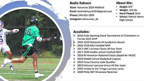 Bodie Kahoun 2024 Midfield Highlights