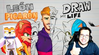 REACCIONANDO LA HISTORIA DE LEON PICARON 🦁 | DRAW MY LIFE ESPECIAL 3 MILLONES🦁 CON EL MAESTRO LEÓN