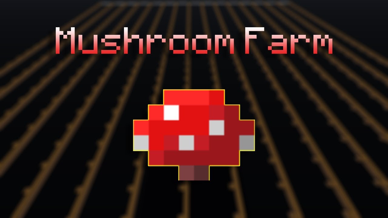 Building a mushroom farm (Hypixel Skyblock)