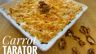 Turkish carrot salad (Havuç Tarator) - Carrot tarator | Turkish Recipes