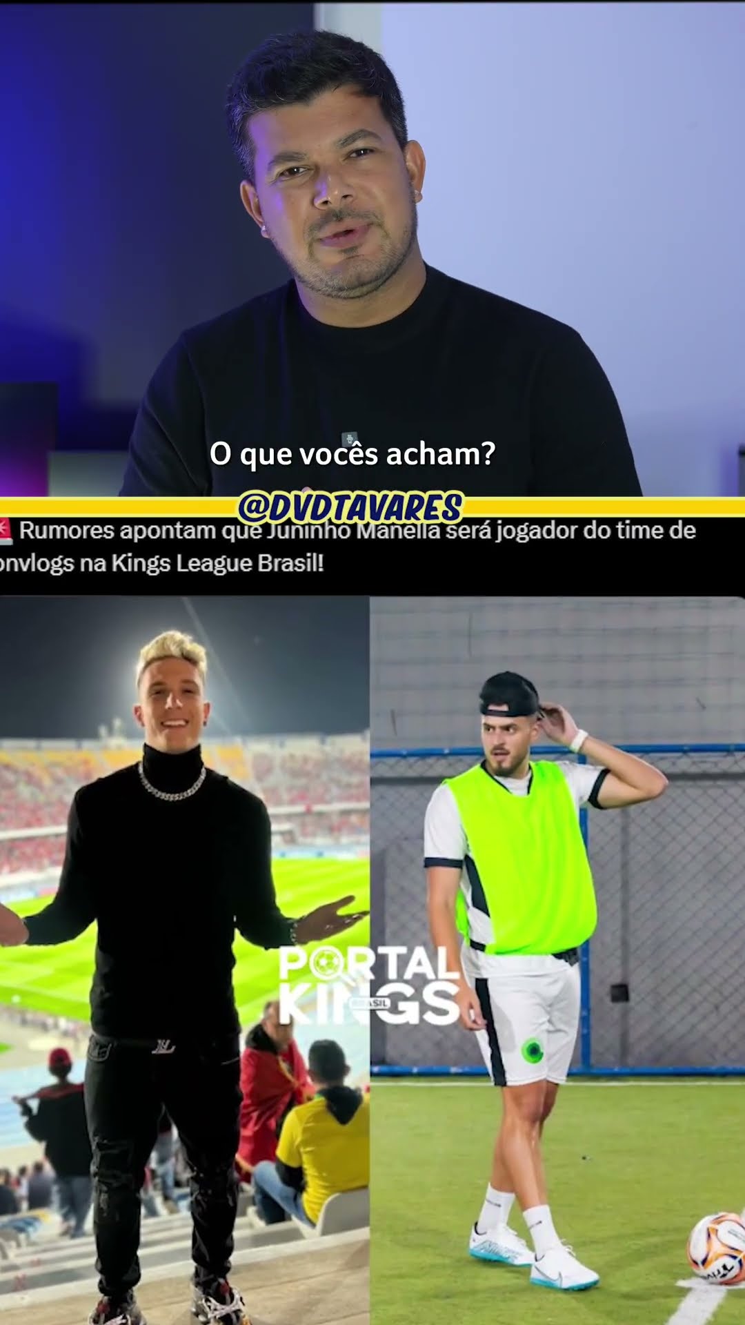 Juninho Manella no time do Jow Vlogs na #KingsLeague? #Games #Futebol #Gaming