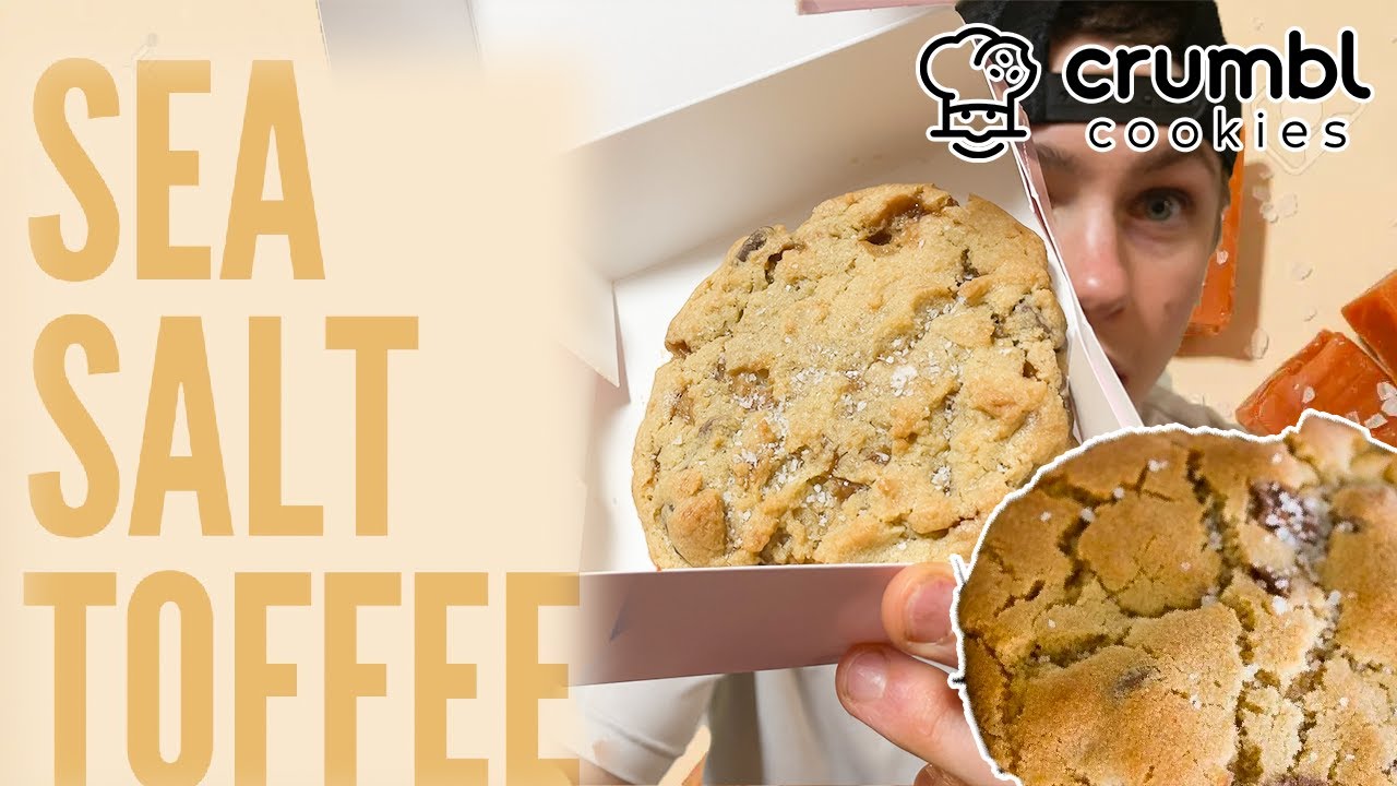 CRUMBL COOKIE REVIEW! Sea Salt Toffee! Best Cookie EVER?! YouTube