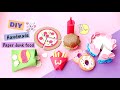 DIY Junk food play Set / Homemade Cute Bakery Set / DIY Miniature Toy Food without Cardboards / DIY