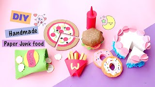 DIY Junk food play Set / Homemade Cute Bakery Set / DIY Miniature Toy Food without Cardboards / DIY