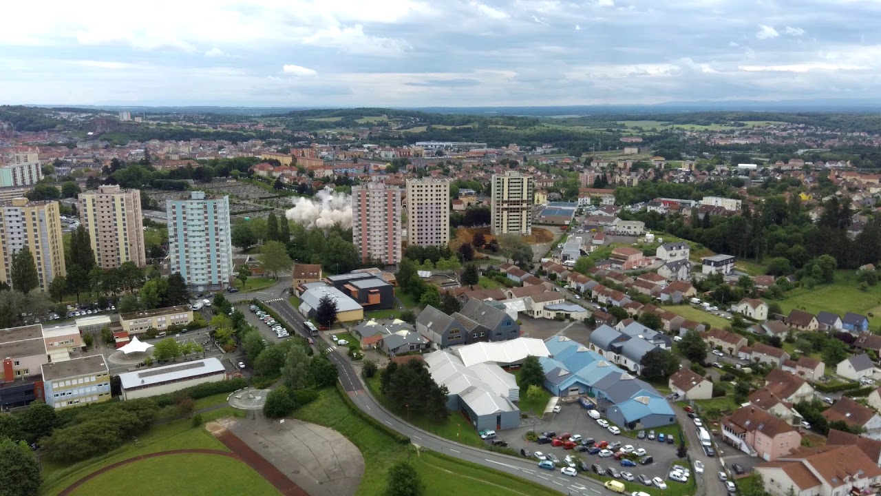 Démolition des tours aux Résidences à Belfort