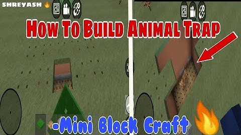 How To Build Animals Trap😧 || Mini Block Craft || Shreyash Gamer