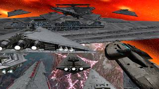 First Order vs Fifth Fleet at Fondor | Super Star Destroyer Battle Empire at War