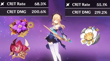 Fischl Artifact Comparison - Thundering Fury + Gladiator’s Finale VS Golden Troupe / GENSHIN IMPACT