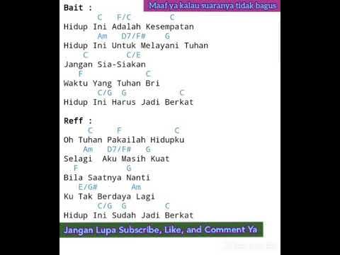 Chord Gitar Hidup Ini Adalah Kesempatan - YouTube