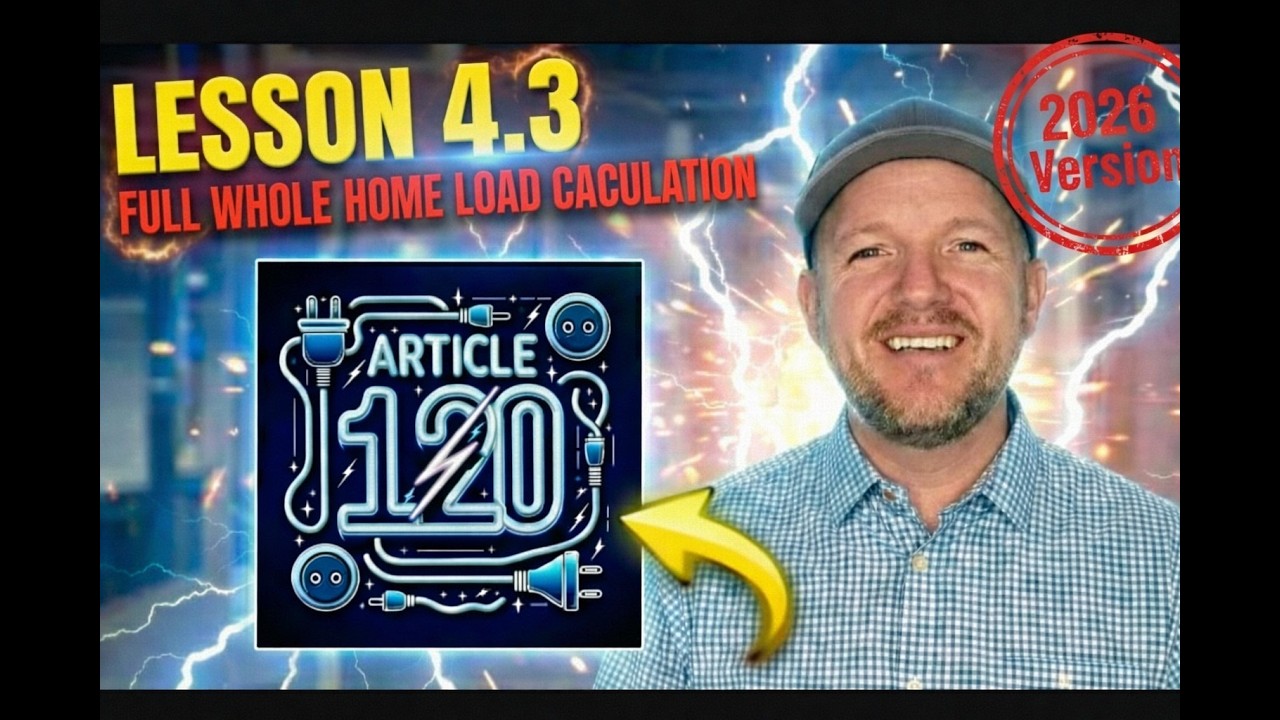 Lesson 4.3 2026 Full Whole House Load Calculation Electrical Exam Prep ...
