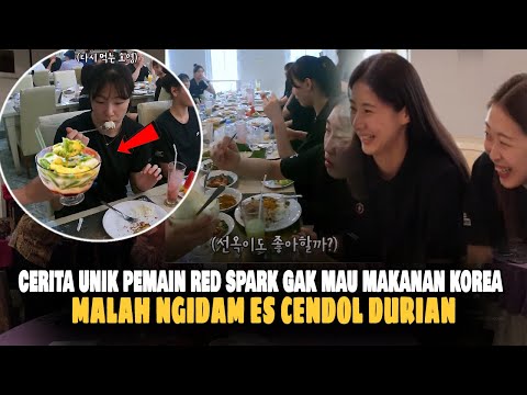 Momen Menghibur Red Spark Di Indonesia, Pemain Red Spark Ketagihan Minum Es Cendol Durian