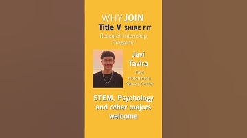 Why join the Title V SHIRE FIT Internship Program?