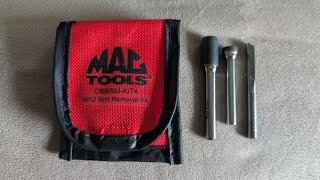 MAC TOOLS, M12 BOLT REMOVAL KIT, Tool demonstration CBBRM-KIT4