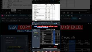 Lisp copy và link dữ liệu từ Excel sang AutoCAD | Excel data link E2A | AutoLISP Reviewer