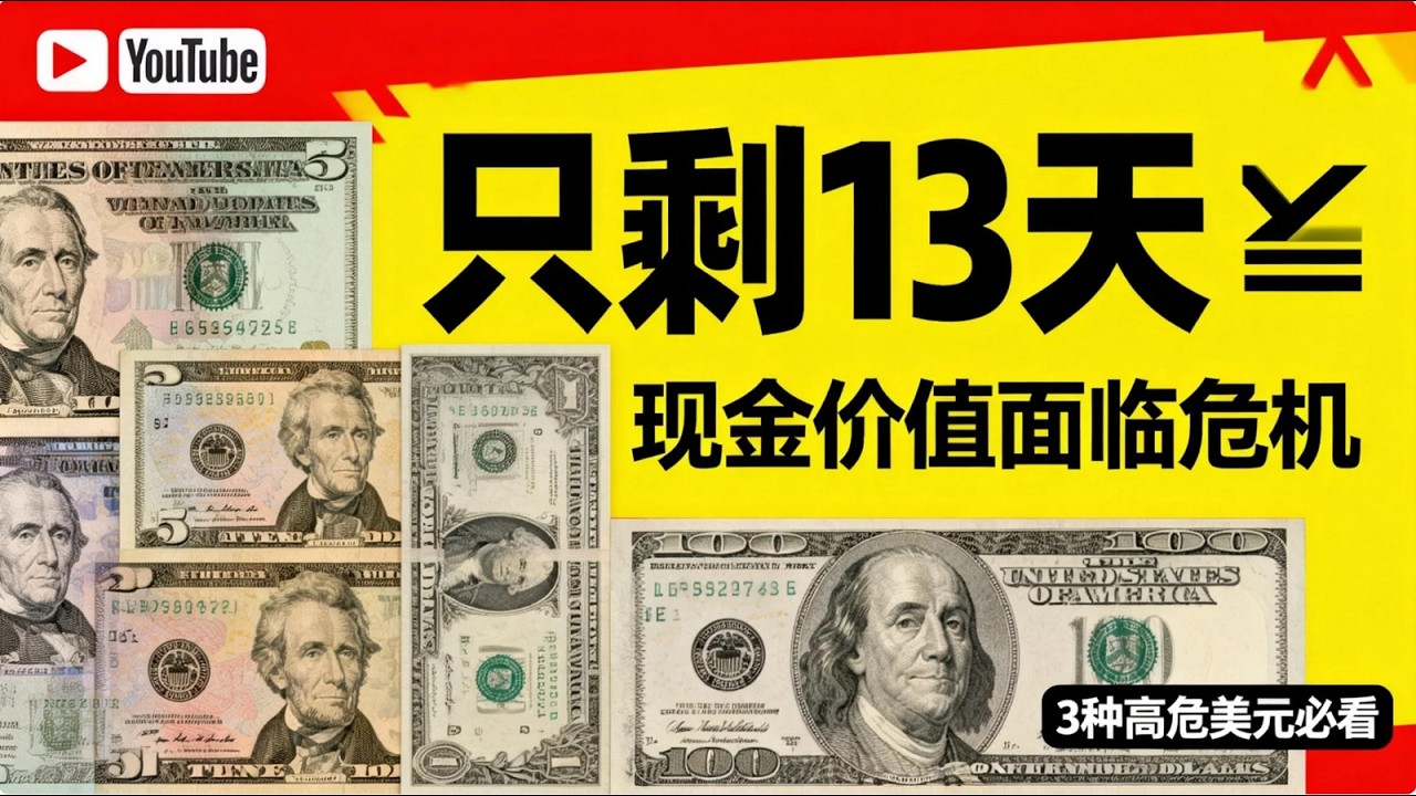 - 只剩13天⚠️ 2026/3/1美國現金大清洗！3種美元將成廢紙，華人辛苦存的養老錢千萬別踩坑